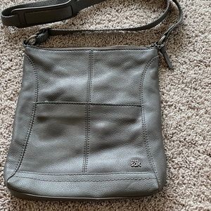 The Sak Lucia leather Crossbody Slate Gray